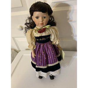 NJSF 15 1/2" doll porcelain - lovely girl doll Distress Eye Lash Limited Edition